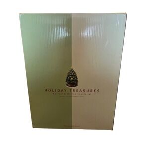 Treasure Craft Holiday Treasures Musical Motion Christmas Tree Cookie Jar Train